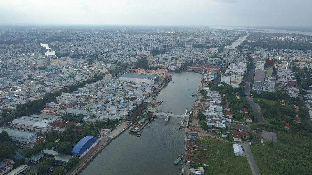 Một góc quận Ninh Kiều nơi có bốn phường sẽ sáp nhập, thành lập phường mới là phường Thới Bình - Ảnh: CHÍ QUỐC