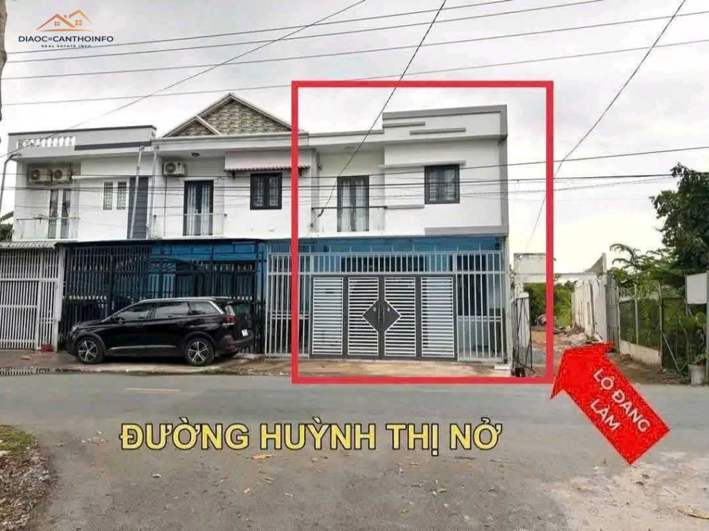 Nhà Trệt Lầu Đúc Góc 2 Mặt Tiền Đường Huỳnh Thị Nở, P. Cái Răng, Cần Thơ